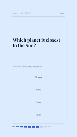 Academic · Glacier quiz video template preview