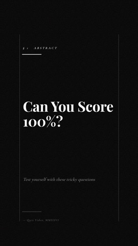 Academic · Noir hook quiz video template preview