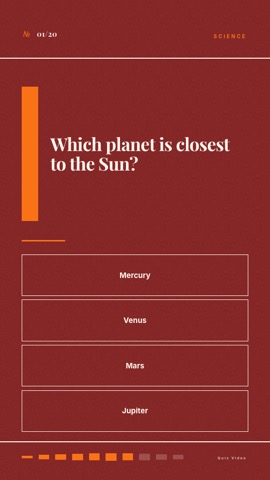 Agency · Fire quiz video template preview
