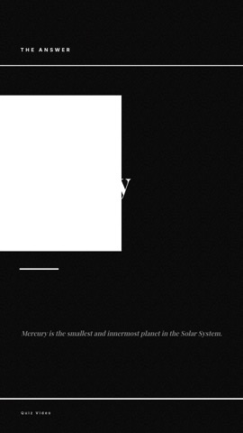 Agency · Noir answer quiz video template preview