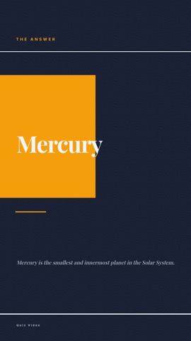Agency · Slate answer quiz video template preview