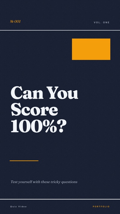 Agency · Slate hook quiz video template preview