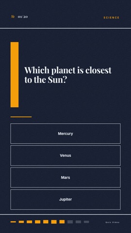 Agency · Slate quiz video template preview