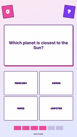 ABC · Cotton Candy quiz video template preview