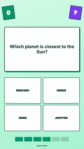 ABC · Mint Cubes quiz video template preview