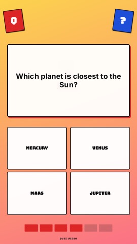 ABC · Pop Blocks quiz video template preview
