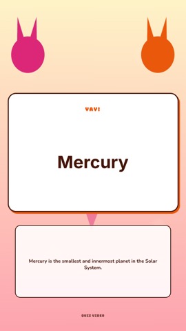 Animals · Peach Pals answer quiz video template preview