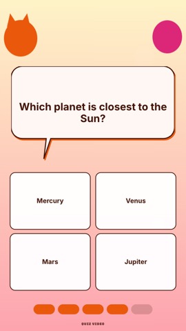 Animals · Peach Pals quiz video template preview