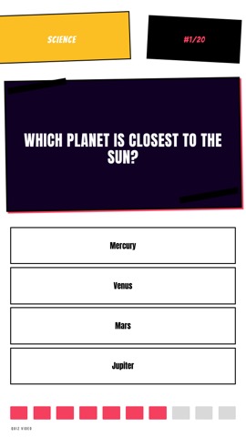 Anime · Arcade quiz video template preview