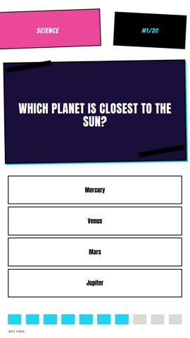 Anime · Miami quiz video template preview