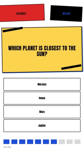 Anime · Pop Art quiz video template preview