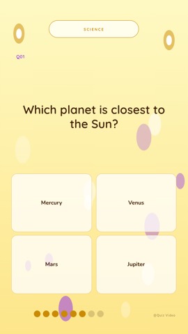 Baby · Butter quiz video template preview