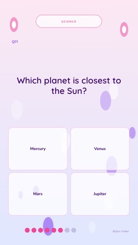 Baby · Cotton quiz video template preview