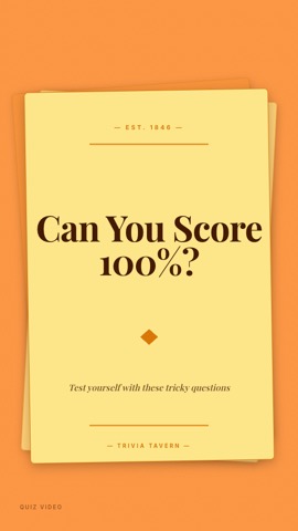 Beer Mat · Apricot hook quiz video template preview