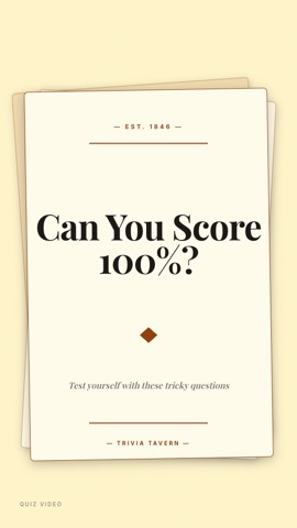 Beer Mat · Cream hook quiz video template preview