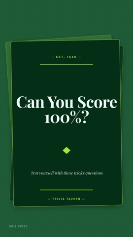 Beer Mat · Forest hook quiz video template preview
