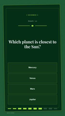 Beer Mat · Forest quiz video template preview