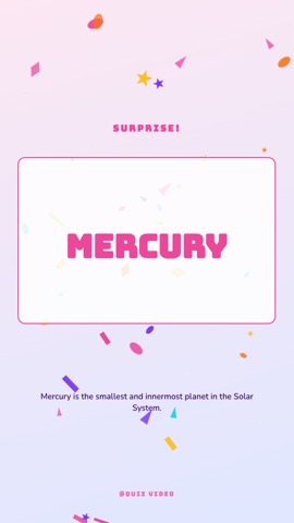 Birthday · Cotton Candy answer quiz video template preview