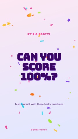 Birthday · Cotton Candy hook quiz video template preview
