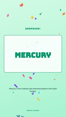 Birthday · Garden answer quiz video template preview