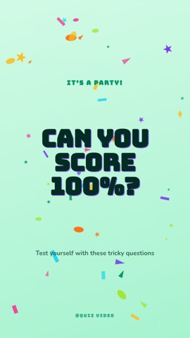 Birthday · Garden hook quiz video template preview