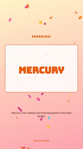 Birthday · Peach Fizz answer quiz video template preview