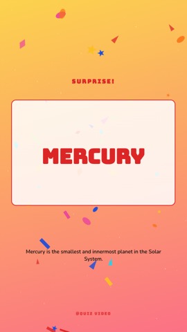 Birthday · Bash answer quiz video template preview