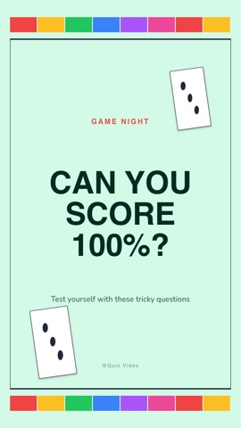 Board · Family hook quiz video template preview