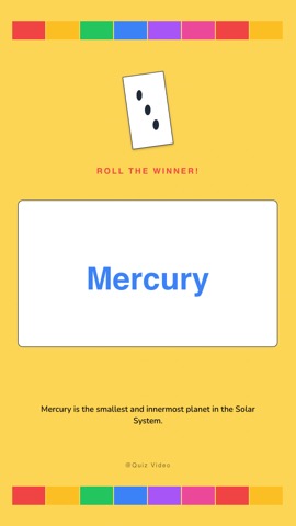 Board · Bright answer quiz video template preview