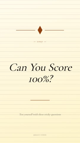 Cabin · Linen hook quiz video template preview