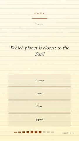 Cabin · Linen quiz video template preview
