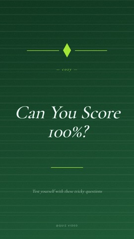 Cabin · Pine hook quiz video template preview