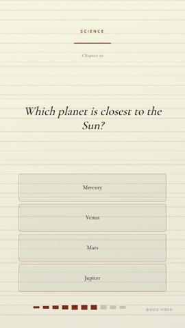 Cabin · Hearth quiz video template preview