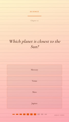 Cabin · Sunrise quiz video template preview