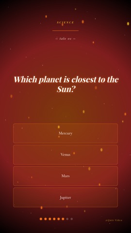 Campfire · Ember quiz video template preview