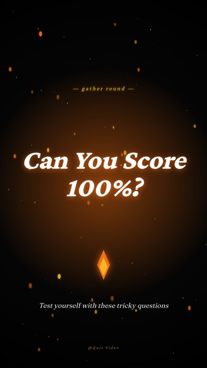 Campfire · Midnight hook quiz video template preview