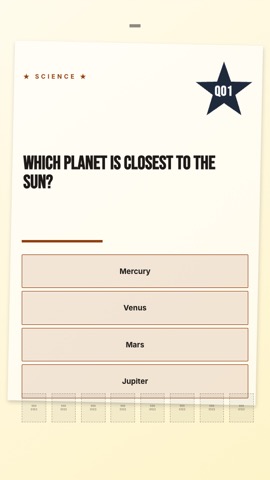 Campus · Cream quiz video template preview