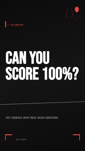 Carbon · Noir hook quiz video template preview