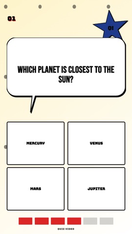 Cartoon · Comic quiz video template preview