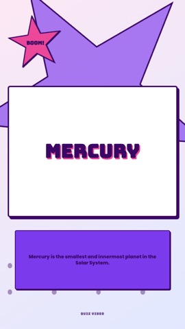 Cartoon · Sweet answer quiz video template preview