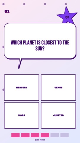 Cartoon · Sweet quiz video template preview