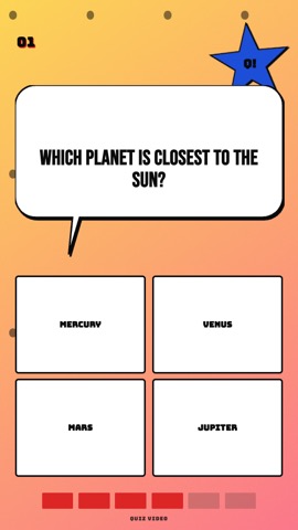 Cartoon · Saturday quiz video template preview