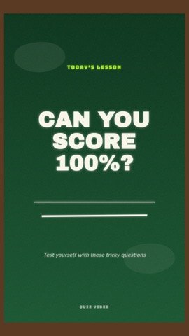 Chalkboard · Classroom hook quiz video template preview