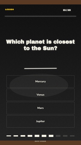 Chalkboard · Obsidian quiz video template preview