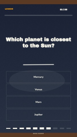 Chalkboard · Slate quiz video template preview