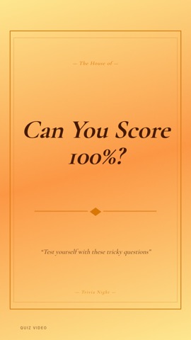 Classic Pub · Apricot hook quiz video template preview