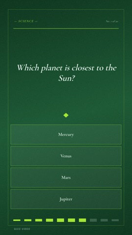 Classic Pub · Forest quiz video template preview