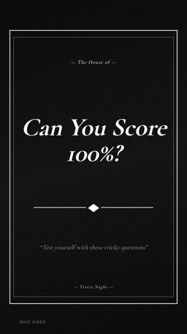 Classic Pub · Noir hook quiz video template preview