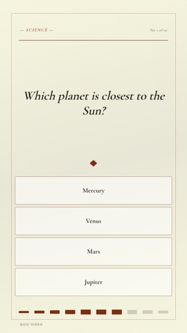 Classic Pub · Parchment quiz video template preview