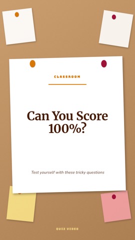 Bulletin · Apricot hook quiz video template preview
